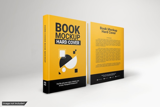 Book mockup hard cover