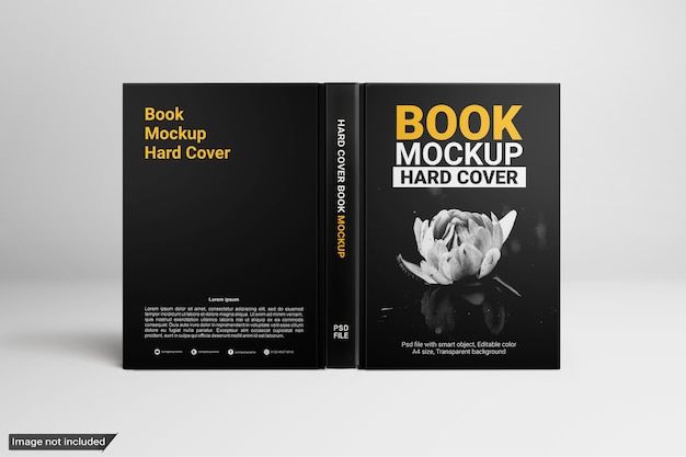 Book mockup hard cover