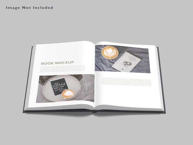 Book mockup isolated