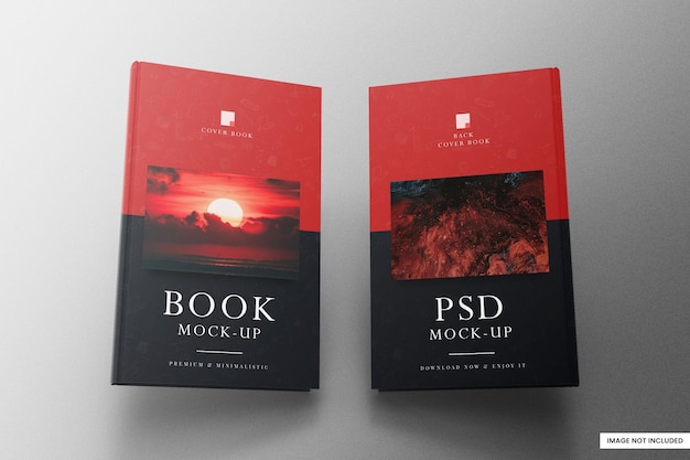 Book mockup psd template