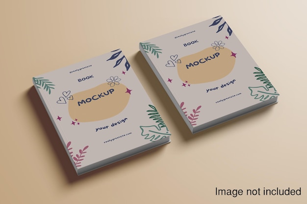 Book mockup realistic