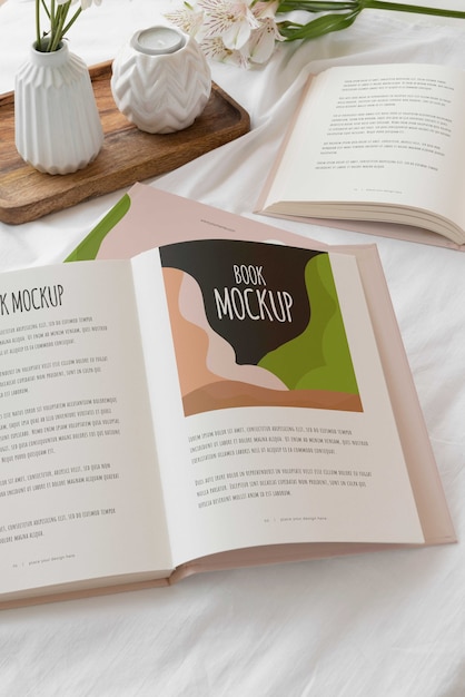 PSD book mockup used in real life