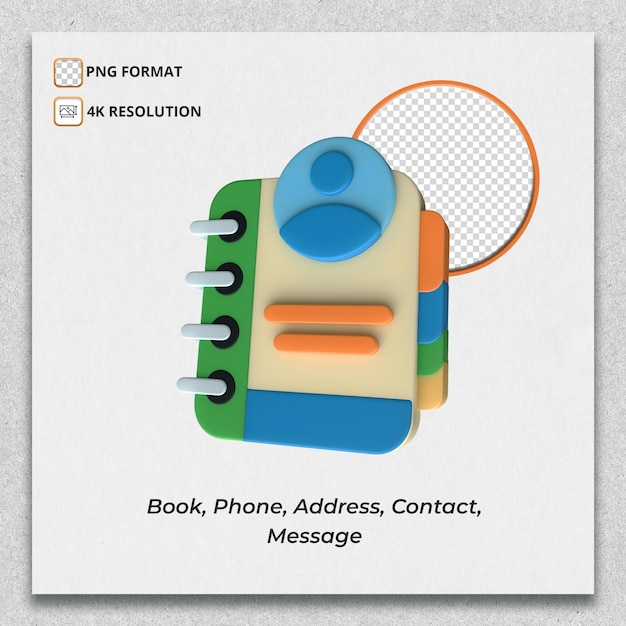 Book phone address contact message