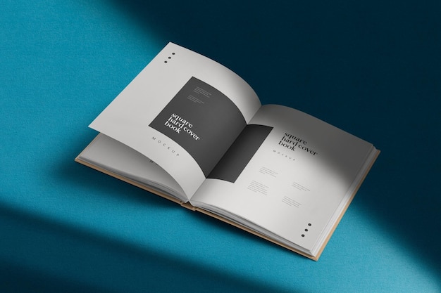 PSD book's pages mock up