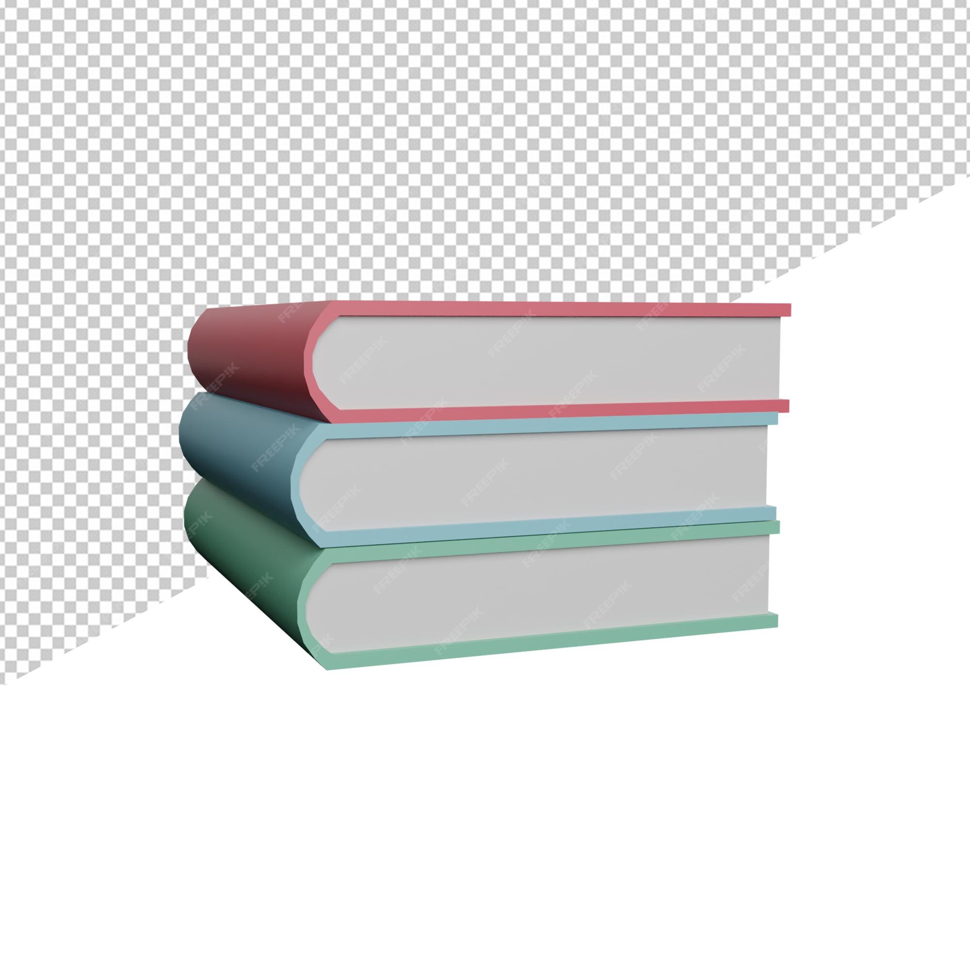 Premium PSD | Book school education kids side view 3d illustration  rendering icon transparent background