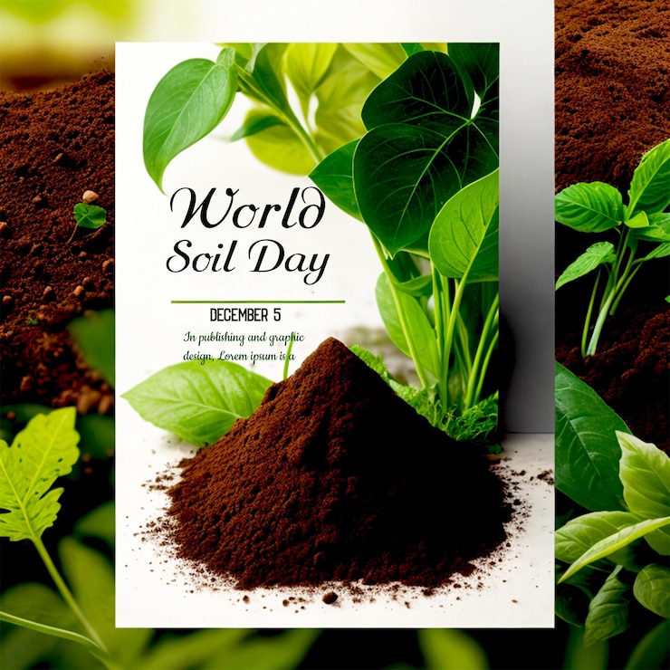 PSD a book of soil that says  soil day  on it