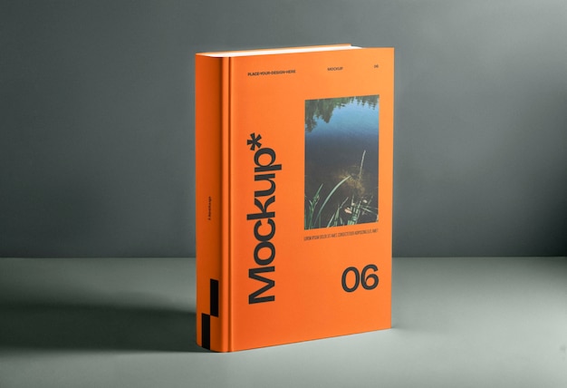 book in studio mockup