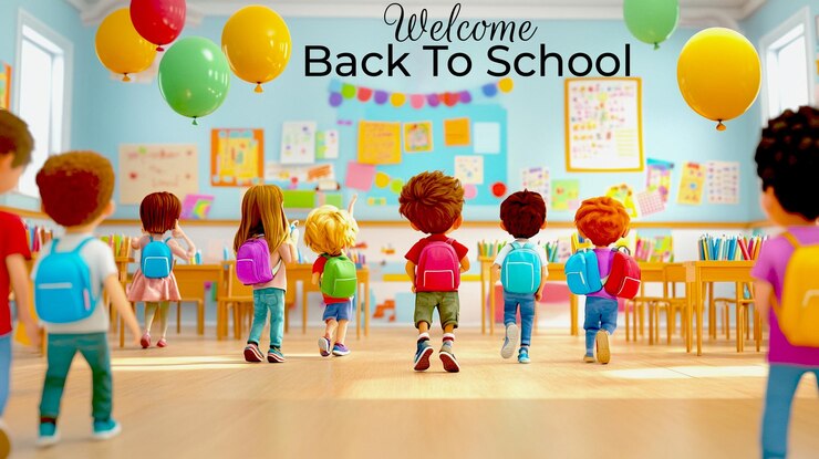 PSD チョークボードにwelcome to schoolと書いてある
