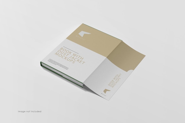 PSD libro con mockup di sovraccoperta