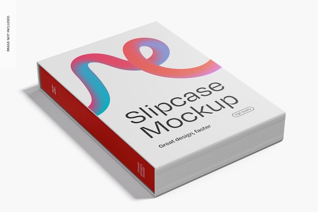 Book with Slipcase Mockup Left View