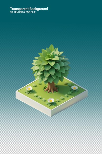 PSD a book with a tree on the top of it