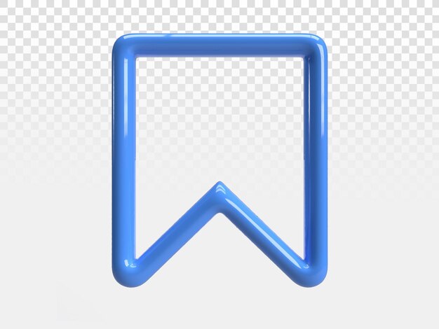 Икона закладки 3D