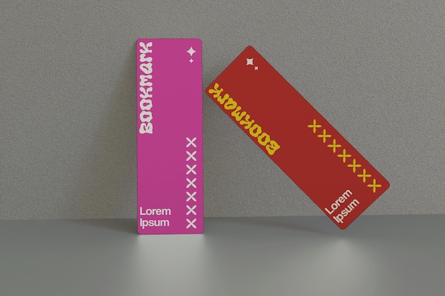 bookmark mockup
