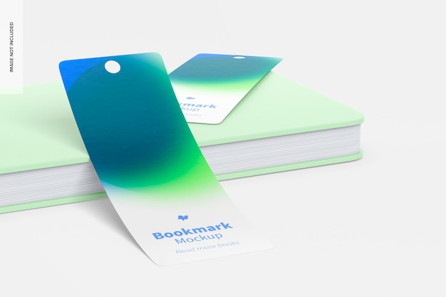 Segnalibri con book mockup