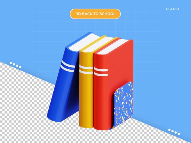 PSD books 3d icon