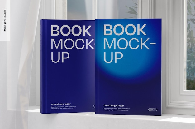 books in home background mockup