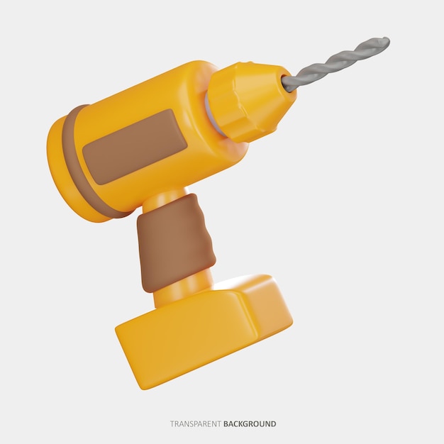 PSD boormachine 3d-pictogram