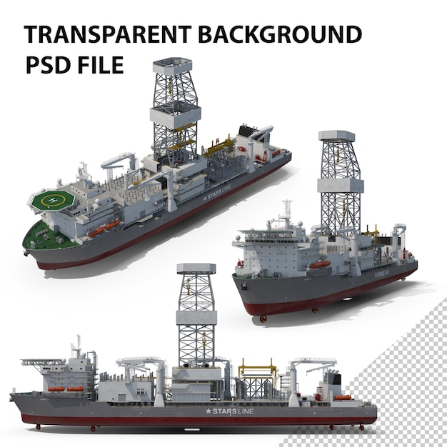 PSD boorschip boorschip png