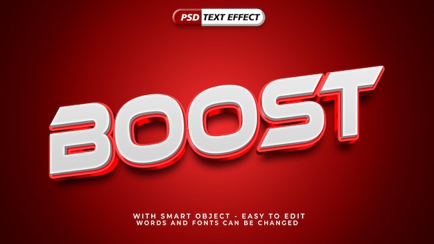 Boost text style effect