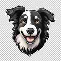 PSD logo della mascotte del border collie