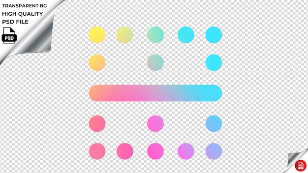 PSD bordercenterh vector icon rainbow colorful psd transparent