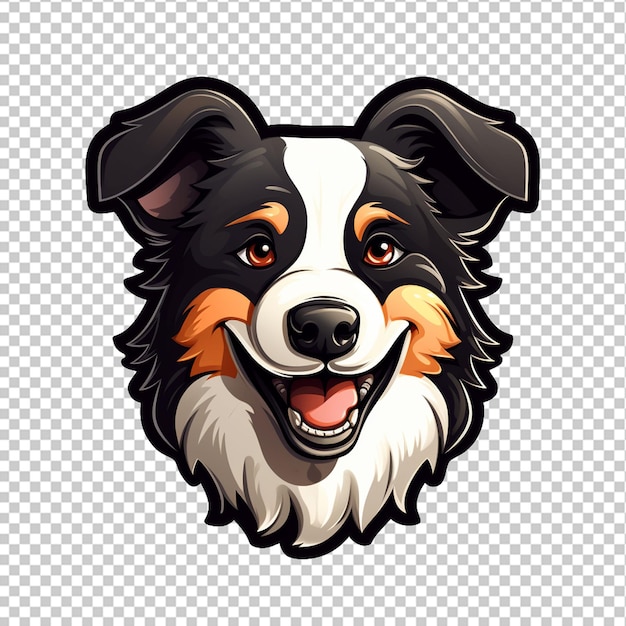 PSD bordercollie mascotte-logo