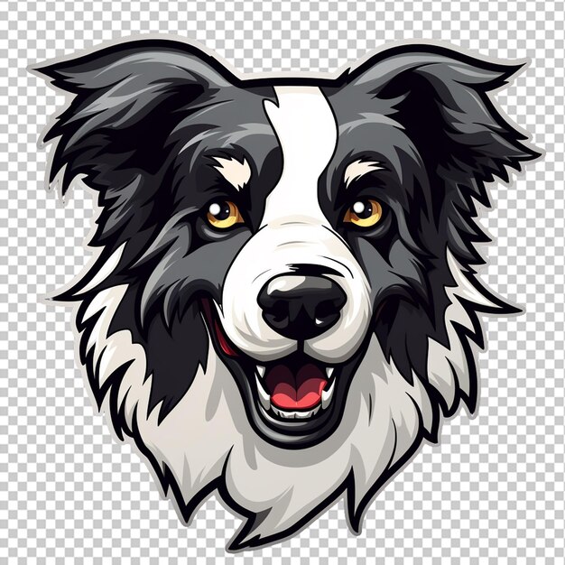 PSD bordercollie mascotte-logo