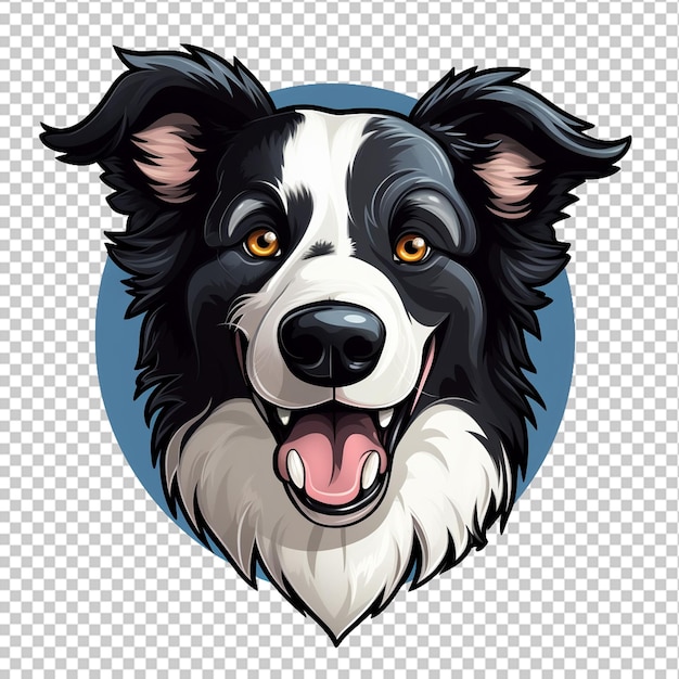 PSD bordercollie mascotte-logo