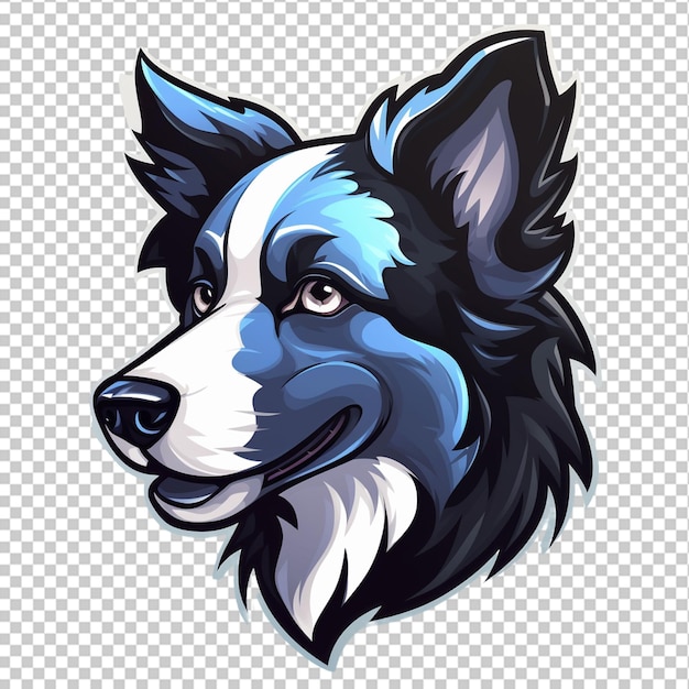 PSD bordercollie mascotte-logo