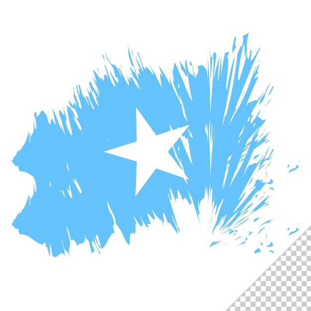 PSD borstel vlag somalië transparante achtergrond somalië borstel aquarel vlag ontwerpsjabloon element