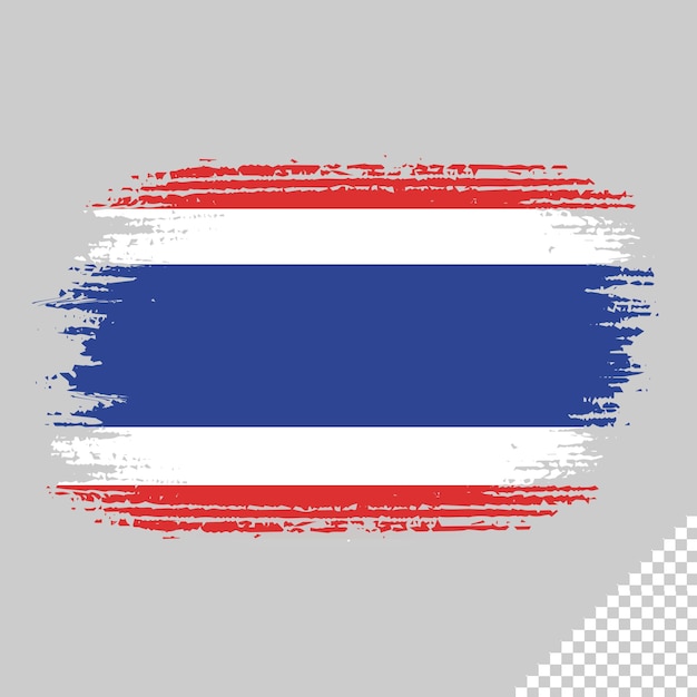 PSD borstel vlag thailand transparante achtergrond thailand borstel aquarel vlag sjabloon ontwerpelement