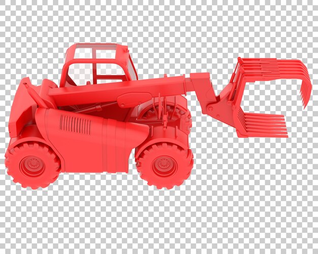 PSD bosmachine op transparante achtergrond 3d-rendering illustratie