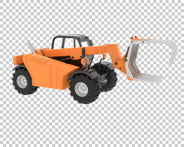 Bosmachine op transparante achtergrond 3D-rendering illustratie