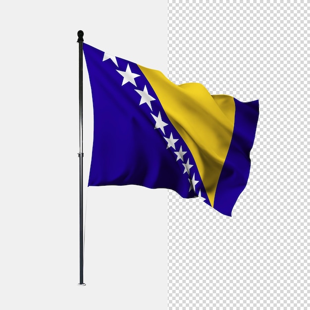 PSD bosnia and herzegovina flag