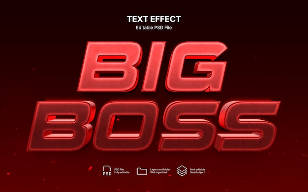 PSD boss tekst effect