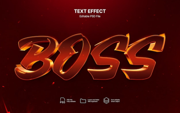 PSD boss tekst effect