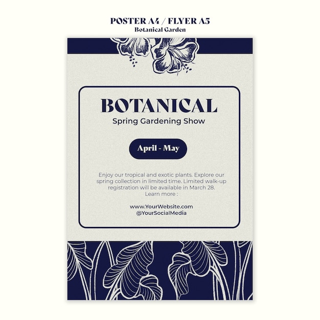 botanical garden template design