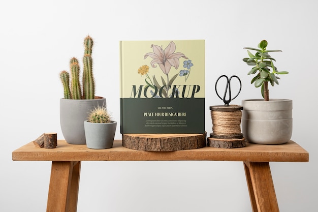 Botanical scene mockup