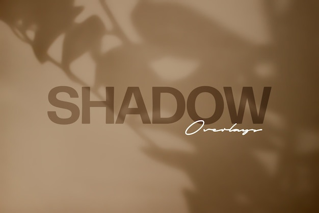 PSD botanical shadow overlay photo effect