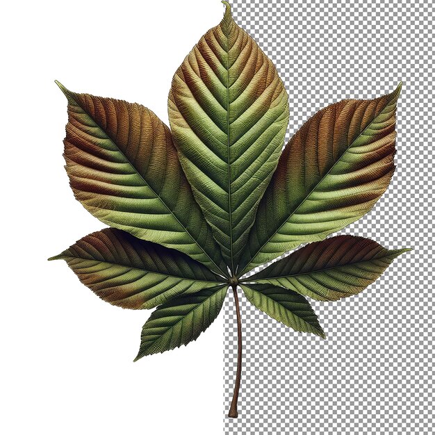 PSD botanical symphony isolated leaf melody on png