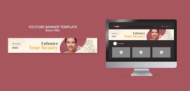 botox filler youtube banner template