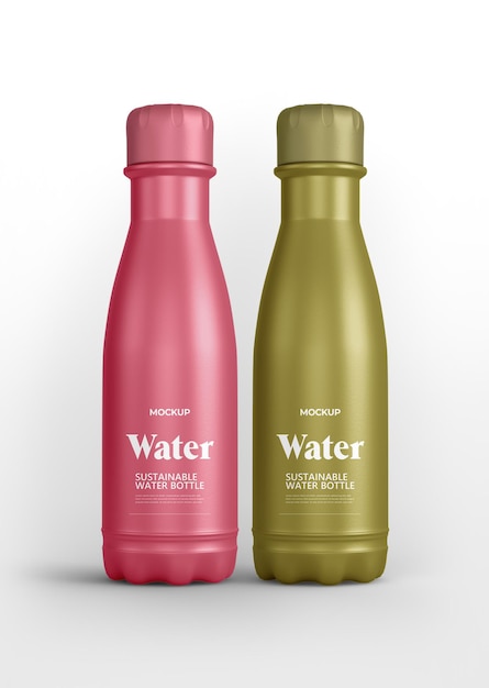 Bottel mockup water Duurzaam en herbruikbaar drinkgerei
