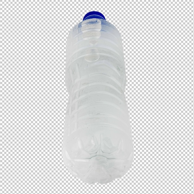 bottelwater geïsoleerd op een witte plastic achtergrond