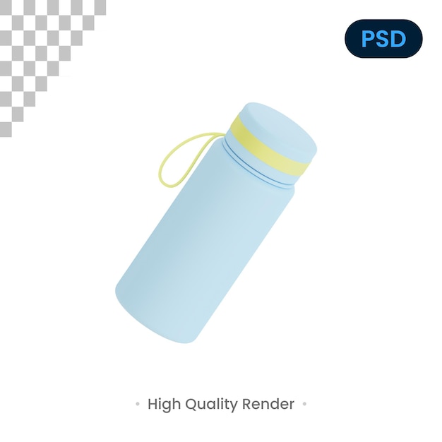 PSD bottle 3d render illustration premium psd