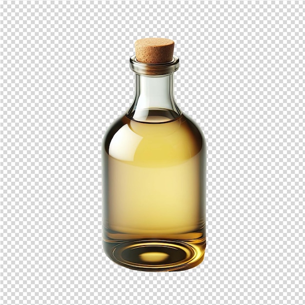 PSD a bottle of alcohol with a gold cap