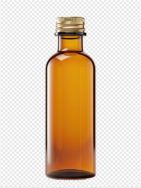 PSD a bottle of alcohol with a gold cap