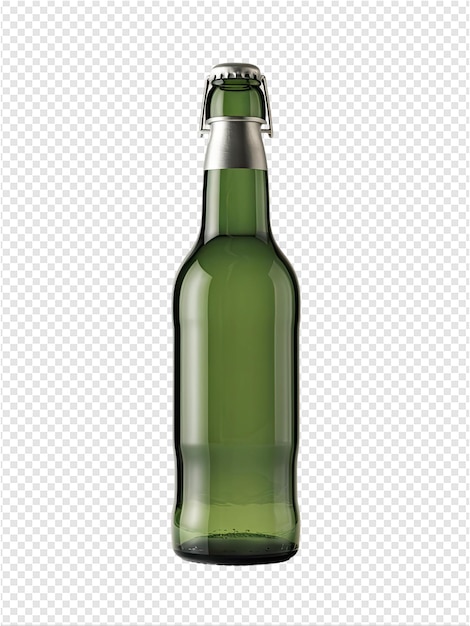 PSD una bottiglia di birra viene aperta per mostrare la parola birra