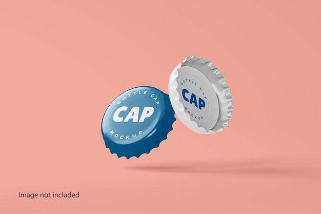 PSD bottle cap mockup