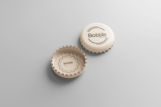 PSD bottle cap mockup