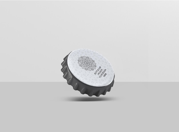 PSD bottle cap mockup